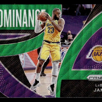 LeBron James 2021 2022 Panini Prizm Dominance Green Wave Series Mint Insert Card #6