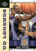 2003 / 2004 Upper Deck UD Legends Series Complete Mint Basketball Set Featuring Kobe Bryant and Loaded with Stars and Hall of Famers
