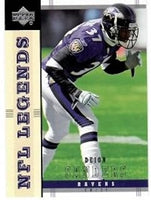2004 Upper Deck LEGENDS Football Series Complete Mint Basic 90 Card Veteran Players Set Loaded with Stars and Hall of Famers including Tom Brady, Brett Favre and Peyton Manning Plus
