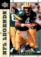 2004 Upper Deck LEGENDS Football Series Complete Mint Basic 90 Card Veteran Players Set Loaded with Stars and Hall of Famers including Tom Brady, Brett Favre and Peyton Manning Plus
