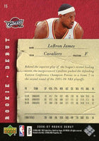 2006 2007 Upper Deck Rookie Debut Complete BASIC Mint Set including Lebron James and Kobe Bryant Plus
