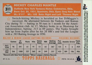 Mickey Mantle 2006 Topps Rookie of the Week Series Mint Card #25