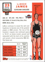 LeBron James 2007 2008 Topps 1957-58 Variations Basketball Series Mint Insert Card #23
