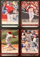 2008 Bowman Baseball Series Complete Mint Regular and Prospects 330 Card Set Loaded with Stars, Rookies and Hall of Famers
