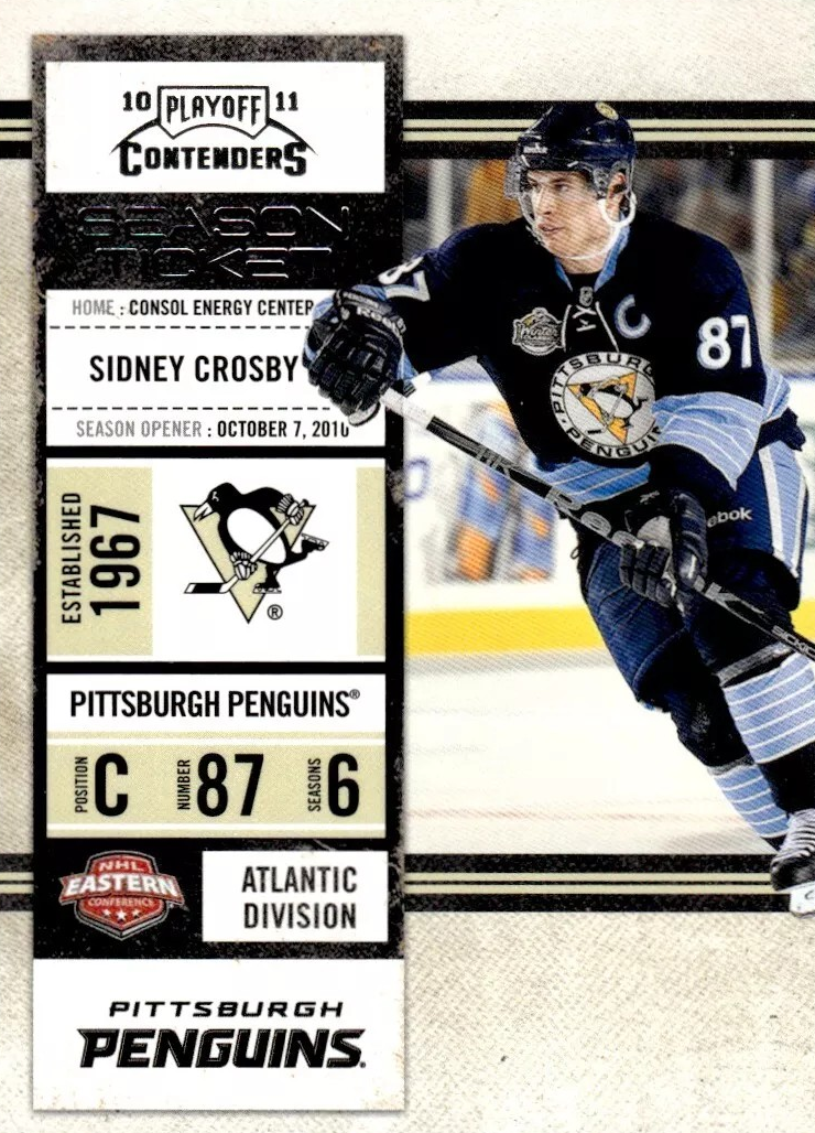 2010 2011 Panini Playoff Contenders Hockey Series Complete Mint Set with Sidney Crosby, Alexander Ovechkin and Jonathan Toews Plus