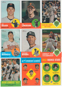 2012 Topps Heritage Baseball Complete Mint Basic 425 card set with Mike Trout First Heritage Card #207