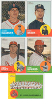 2012 Topps Heritage Baseball Complete Mint Basic 425 card set with Mike Trout First Heritage Card #207
