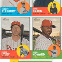 2012 Topps Heritage Baseball Complete Mint Basic 425 card set with Mike Trout First Heritage Card #207