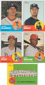 2012 Topps Heritage Baseball Complete Mint Basic 425 card set with Mike Trout First Heritage Card #207