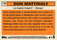 Los Angeles Dodgers 2012 Topps HERITAGE Series Team Set Featuring First Nathan Eovaldi Card Plus Don Mattingly Clayton Kershaw and Others
