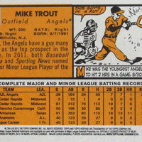 2012 Topps Heritage Baseball Complete Mint Basic 425 card set with Mike Trout First Heritage Card #207