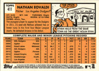Los Angeles Dodgers 2012 Topps HERITAGE Series Team Set Featuring First Nathan Eovaldi Card Plus Don Mattingly Clayton Kershaw and Others
