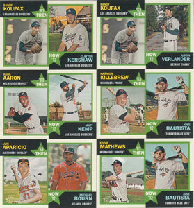 2012 Topps Heritage Baseball "Then and Now"  Insert Set
