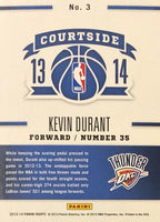 Kevin Durant 2013 2014 Hoops Courtside Basketball Series Mint Card #3
