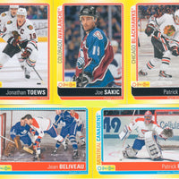 2013 / 2014 O-Pee-Chee Hockey STICKER Series 100 Card Set with Wayne Gretzky, Sidney Crosby, Bobby Orr, Lemieux+