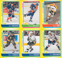 2013 / 2014 O-Pee-Chee Hockey STICKER Series 100 Card Set with Wayne Gretzky, Sidney Crosby, Bobby Orr, Lemieux+
