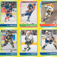 2013 / 2014 O-Pee-Chee Hockey STICKER Series 100 Card Set with Wayne Gretzky, Sidney Crosby, Bobby Orr, Lemieux+