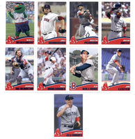 Boston Red Sox 2013 Topps Stickers 9 Card Team Set Featuring David Ortiz and Ted Williams Plus
