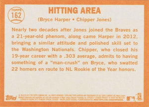 Bryce Harper 2013 Topps Heritage Series Mint Card #162 with Chipper Jones