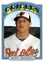 Baltimore Orioles 2013 Topps ARCHIVES Team Set with Manny Machado Rookie Card and Cal Ripken Plus
