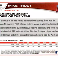 2013 Topps Baseball Series #2 Set (#332-661)--Loaded with Stars and Rookies including Mike Trout AL ROY Card