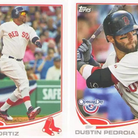 Boston Red Sox 2013 Topps Opening Day 6 Card Team Set with Dustin Pedroia, David Ortiz+