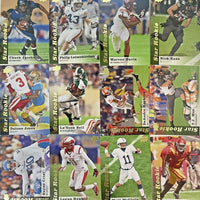 2013 Upper Deck Football Series Complete Mint 150 Card Set with Rookies, Stars and Hall of Famers in College Uniforms and Featuring Travis Kelce Rookie Card