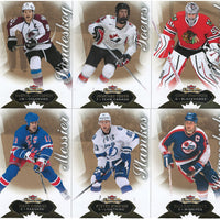 2014 2015 Fleer Showcase Hockey Complete Mint 100 Card Set Loaded with Stars and Hall of Famers including Wayne Gretzky, Sidney Crosby, Bobby Hull and Alexander Ovechkin Plus