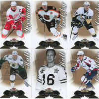 2014 2015 Fleer Showcase Hockey Complete Mint 100 Card Set Loaded with Stars and Hall of Famers including Wayne Gretzky, Sidney Crosby, Bobby Hull and Alexander Ovechkin Plus