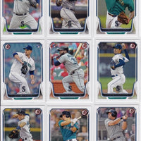 Seattle Mariners 2014 Bowman Complete Mint 9 Card Team Set with Felix Hernandez, Robinson Cano+
