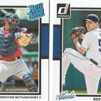 Atlanta Braves 2014 Donruss  Complete Mint 9 Card Team Set with Chipper Jones, Evan Gattis+