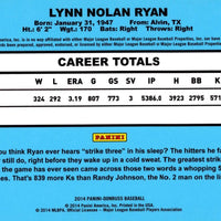 Texas Rangers 2014 Donruss Series Complete Mint Basic 6 Card Team Set with Nolan Ryan and Yu Darvish Plus