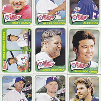 Texas Rangers 2014 Topps HERITAGE Series Complete Basic 14 Card Team Set with Prince Fielder and Elvis Andrus Plus