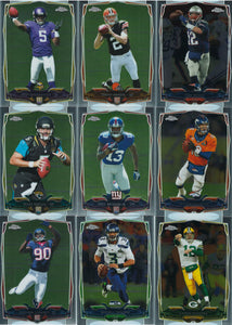 2014 Topps Chrome Football Series Complete Mint Set Loaded with Rookies and Stars--Manziel, Beckham, Bridgewater, Brady, Manning plus