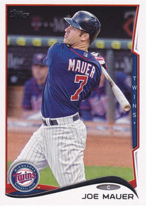 Minnesota Twins 2014 Topps Complete Series One and Two Regular Issue 18 card Team Set with Joe Mauer, Josh Willingham+