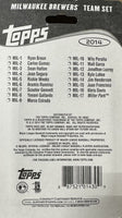 Milwaukee Brewers 2014 Topps Factory Sealed 17 Card Team Set Featuring Ryan Braun, Carlos Gomez and Khris Davis Plus
