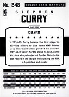 Stephen Curry 2015 2016 Hoops Basketball Series Mint Card #248
