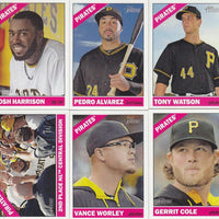 Pittsburgh Pirates 2015 Topps HERITAGE Series Complete Basic 15 Card Team Set with Andrew McCutchen+