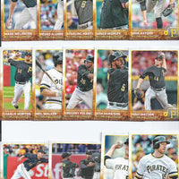 Pittsburgh Pirates 2015 Topps Complete Series One and Two Regular Issue 23 card team set with Andrew McCutchen, Gerrit Cole plus