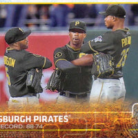 Pittsburgh Pirates 2015 Topps Complete Series One and Two Regular Issue 23 card team set with Andrew McCutchen, Gerrit Cole plus