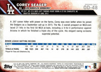 Corey Seager 2016 Topps Opening Day Series Mint Rookie Card #OD-48
