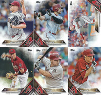 Arizona Diamondbacks 2016 Topps Baseball Regular Issue Complete Mint 27 Card Team Set with Paul Goldschmidt and Jean Segura Plus
