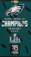 Philadelphia Eagles 2018 Panini Factory Sealed Super Bowl LII Champions Limited Edition Factory Sealed 36 Card Set with Nick Foles, Carson Wentz, Fletcher Cox, Chris Long plus

