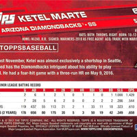 Arizona Diamondbacks 2017 Topps Baseball Complete Mint 22 Card Team Set with Ketel Marte, Zack Greinke and Paul Goldschmidt Plus