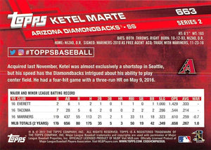 Arizona Diamondbacks 2017 Topps Baseball Complete Mint 22 Card Team Set with Ketel Marte, Zack Greinke and Paul Goldschmidt Plus