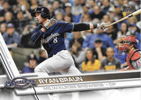 Milwaukee Brewers 2017 Topps Complete 23 card Team Set with Ryan Braun Plus
