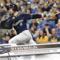 Milwaukee Brewers 2017 Topps Complete 23 card Team Set with Ryan Braun Plus