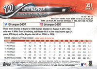 Bryce Harper 2018 Topps Series Mint Card #351
