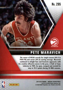 Pistol Pete Maravich 2019 2020 Panini MOSAIC Hall of Fame Series Mint Card #295