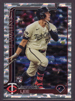 Brooks Lee 2025 Topps Diamante Foil Series Mint Rookie Card #317
